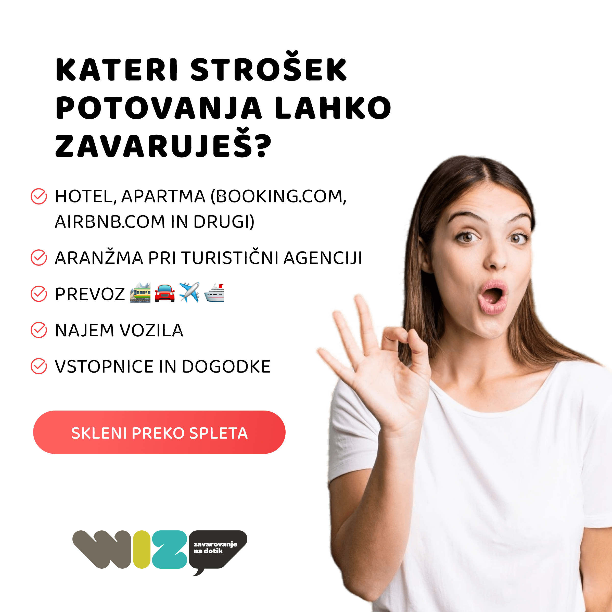 Zavaruj riziko odpovedi potovanja
