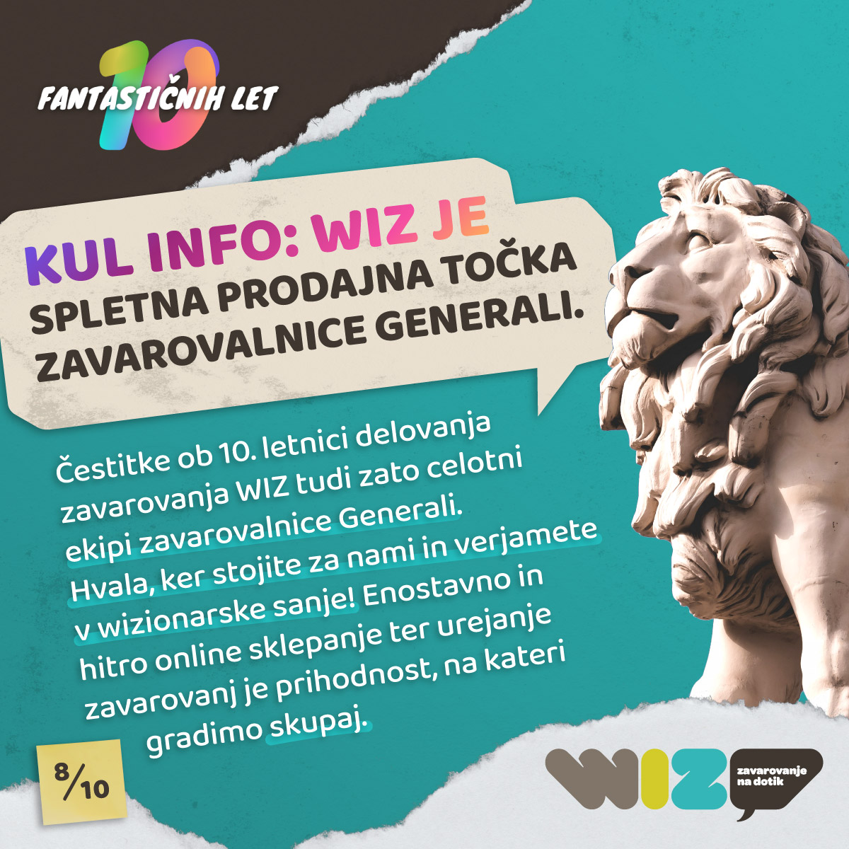 wiz praznuje 10 let, Generali zavarovalnica d.d.