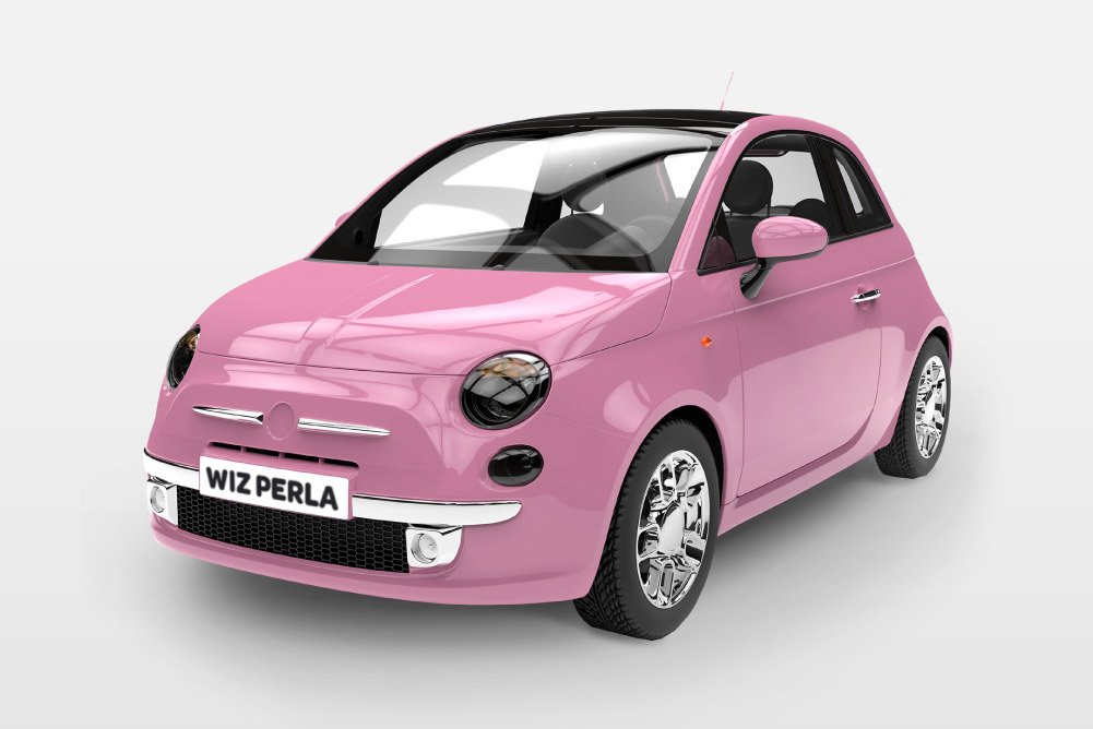 roza fiat 500, fičo, Če manj km prevoziš, izberi WIZ Avto Perla
