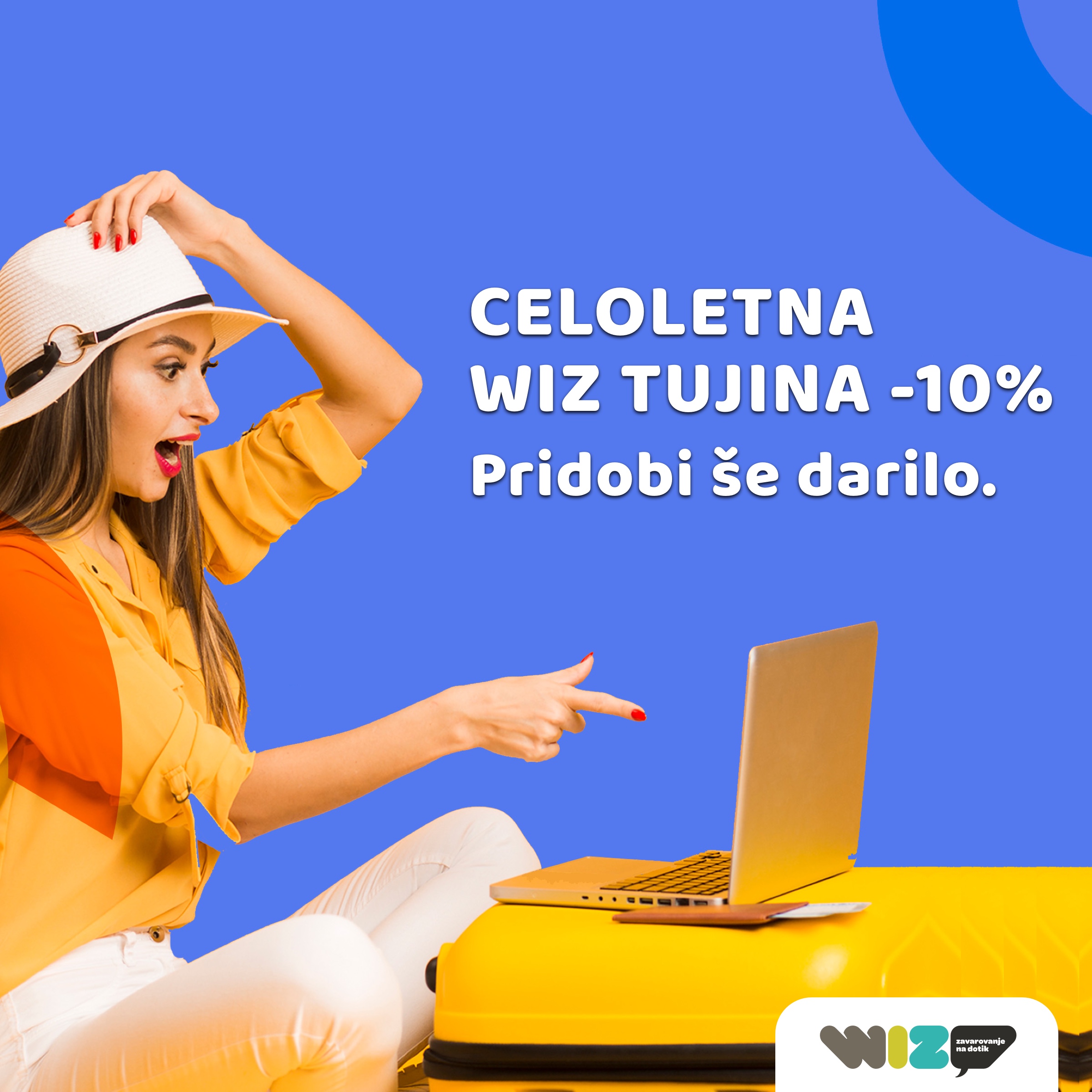 wiz tujina, akcija, skelni celoeltno -pridobi 10% in darilo